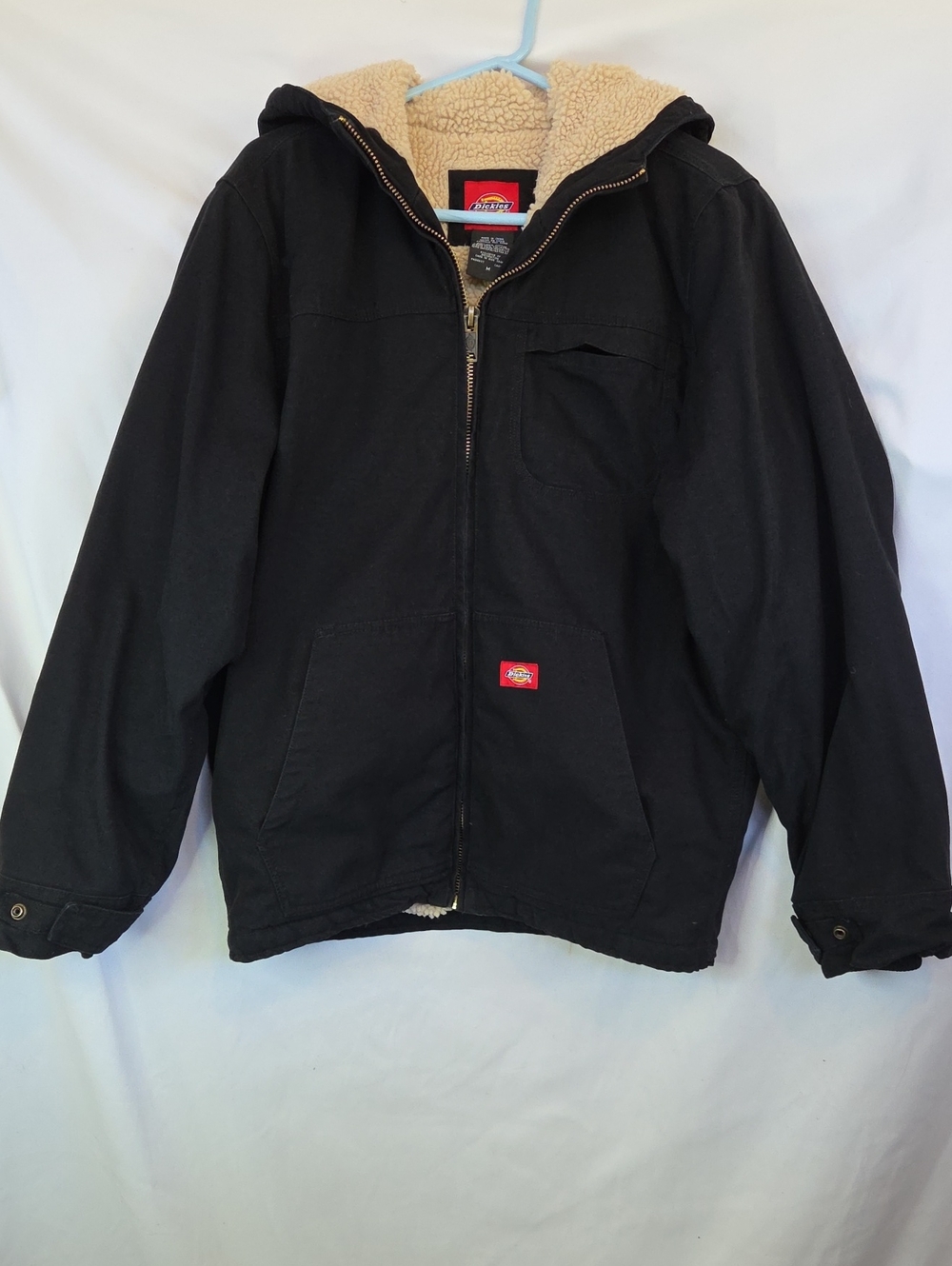 Dickies Black Hooded Sherpa-Lined Work Jacket